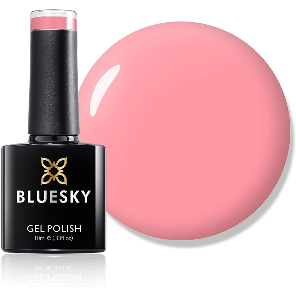 Bluesky Gel Nail Polish, Pink Glow A097, Coral, Light, Pink, Long Lasting, Chip Resistant, 10 ml (Requires Curing Under UV LED Lamp)