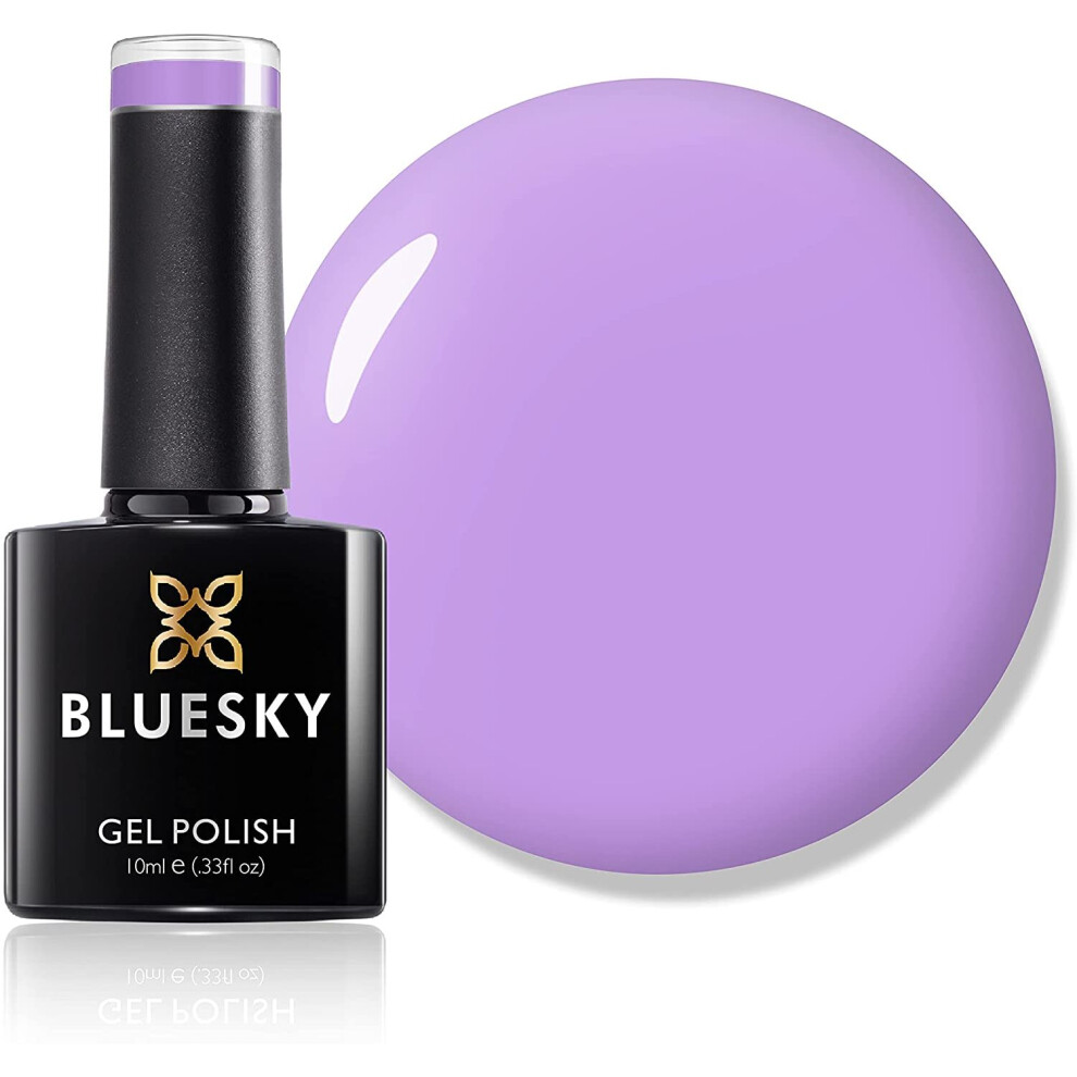 Bluesky Gel Nail Polish, Lavender Neon23, Light Neon Purple, Long Lasting, Chip Resistant, 10 ml (Requires Drying Under UV LED Lamp)