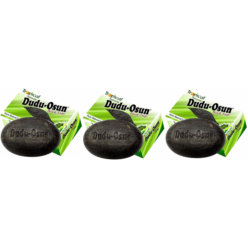 Dudu Osun 150 g Tropical Pure Natural African Black Soap - Pack of 3