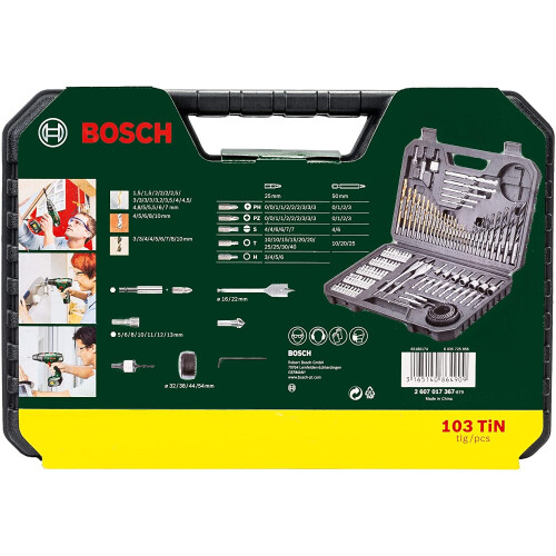 Bosch Bosch 2607017367 Bohrer Set "V-Line Titanium" 103 Teile 2