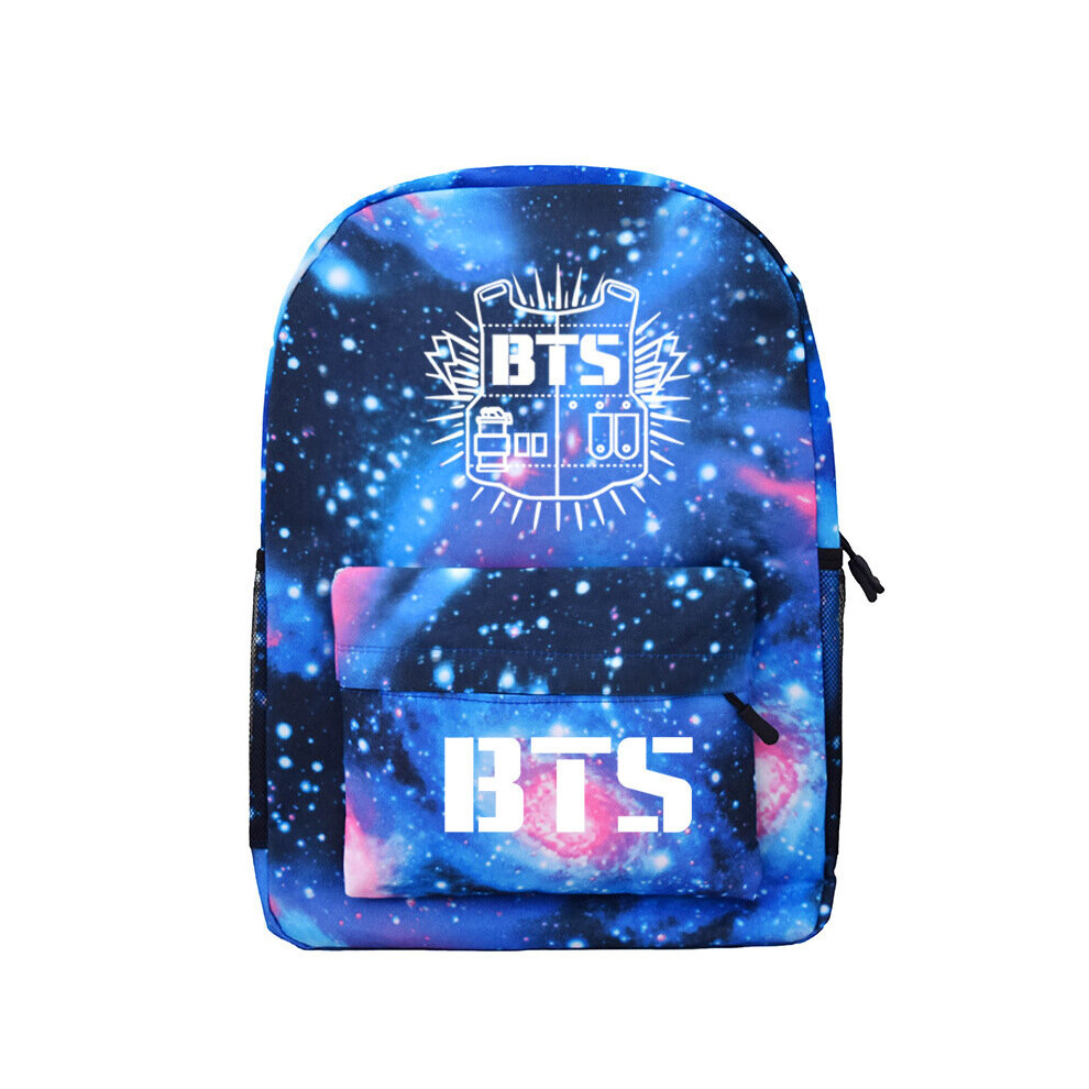 (#8 Bts 1) Kpop Bts Backpack Bangtan Boys Schoolbag Shoulder Bag Starry Sky Satchel Bookbag Multicoloured