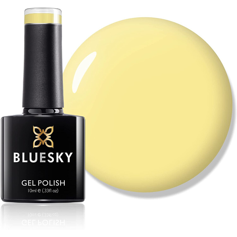 Bluesky Gel Nail Polish, Primrose Yellow 80566, Light, Primrose,Yellow Long Lasting, Chip Resistant, 10 ml (Requires Drying Under UV LED Lamp)