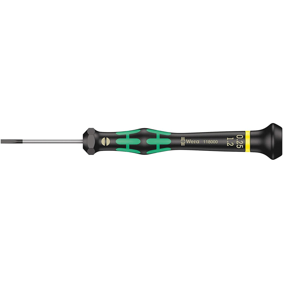 Wera Kraftform 2035 Micro Screwdriver - Slotted Tip 1.2 Mm