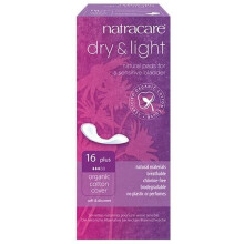 Natracare Organic Dry & Light Incontinence Pads Plus 16 pcs