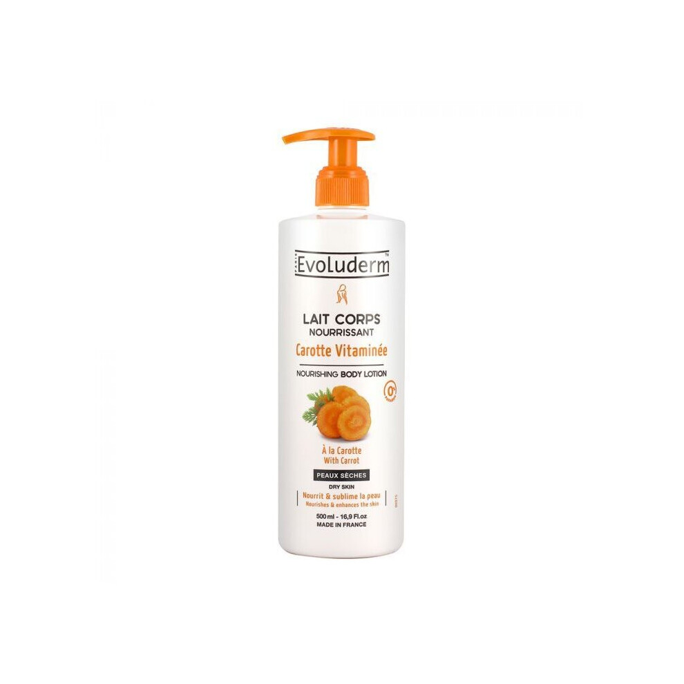 Evoluderm Carrot Body Lotion Radiant Skin Glow Revitalize & Illuminat (10150) 500mL