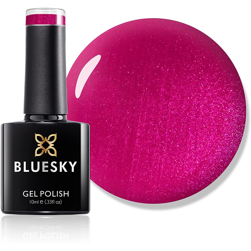 Bluesky Gel Nail Polish, Hot Chillis 80507, Bright, Red, Rose, Long Lasting, Chip Resistant, 10 ml (Requires Drying Under UV LED Lamp)