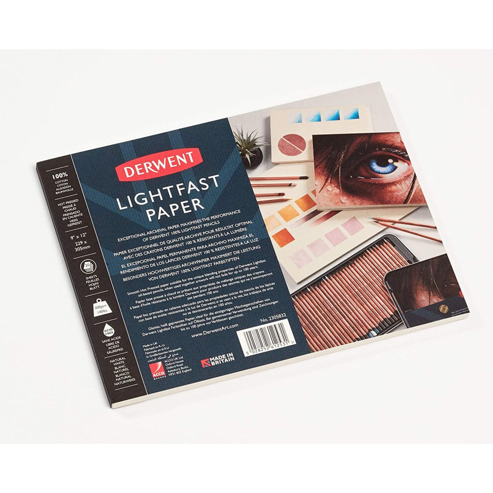 Derwent Lightfast Paper Pad 9 x 12, 2305832