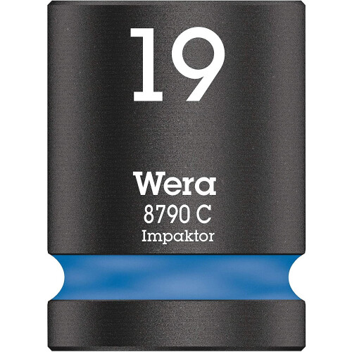 Wera Wera 05004576001 8790 C Impaktor Impact Socket, Blue, 19.0 mm