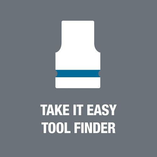 Wera Wera 05004576001 8790 C Impaktor Impact Socket, Blue, 19.0 mm 1