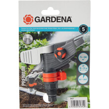 GARDENA Premium Pulse, circular and sector sprinkler head: Large-Area Irrigation for piping, irrigation of large areas to 490 m² stand or throw 5 to