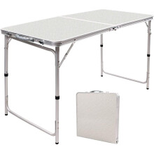 4FT Aluminium Folding Camping Table Picnic Portable Party BBQ Outdoor