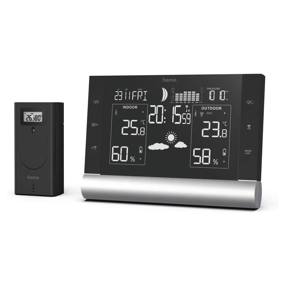 Hama Line Plus Weather Station Black