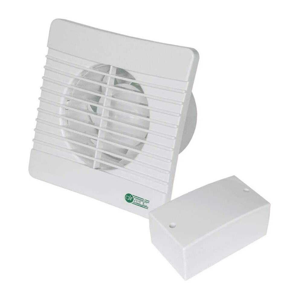 Airvent 434399 Low Voltage Axial Extractor Fan & Transformer Kit (Timer Model) 100mm 4 Inch SELV 12V. Suitable for use within Zone 1