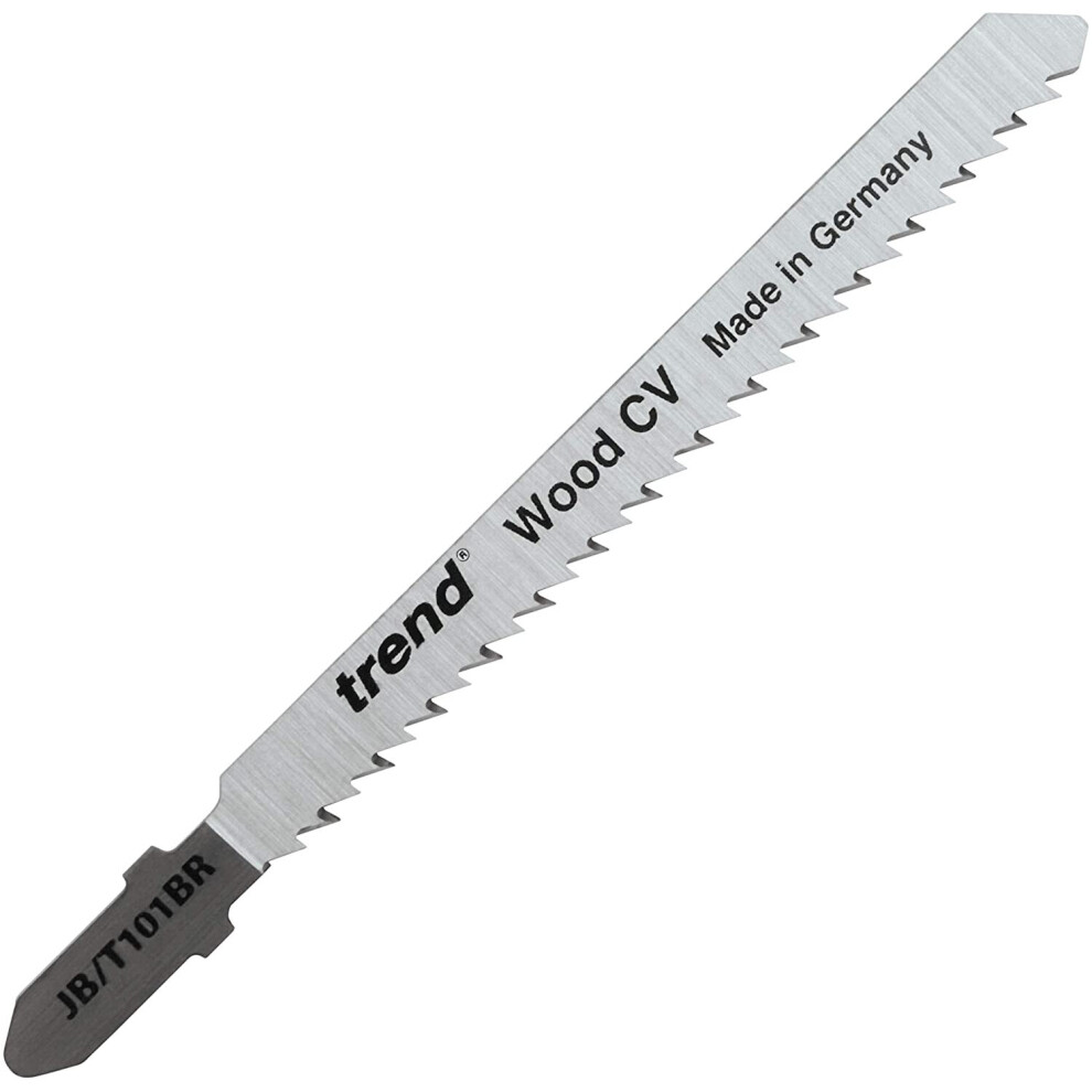 Trend JB/T101BR Jigsaw Blade 100x2.5mm CV Down-Cut 5 Pack