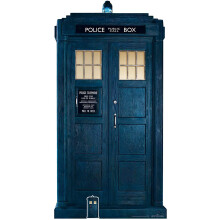 Star Cutouts Ltd SC1188 (2/3 LIFE SIZE) Iconic Time Travel Offical Star Doctor Cardboard Cutout 3/4 Lifesize 195cm Tall, 13th Tardis