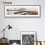 (Light Grey, 12x8 Inch) Panoramic Size Thin Matt Light Grey Picture Frame Wall Art Frames Flat Wooden Effect Poster Frame 13