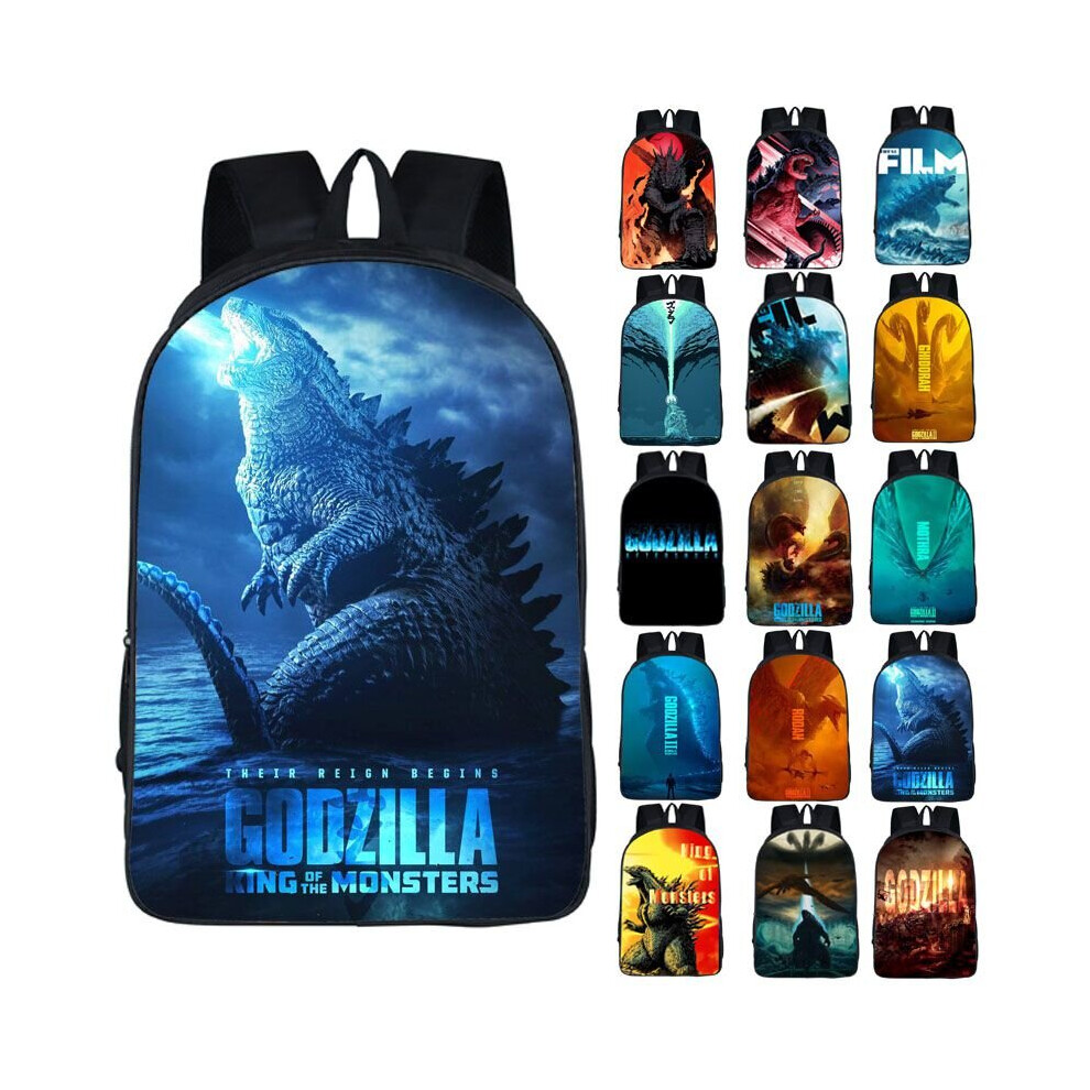 3D Godzilla Movie Backpack Kids School Bag Students Boys Bookbag on OnBuy
