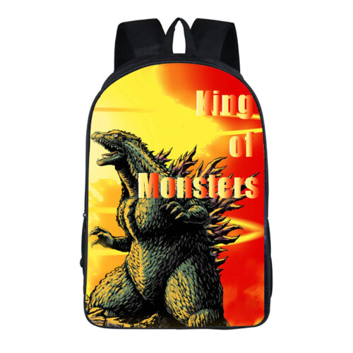 (#13) 3D Godzilla Movie Backpack Kids School Bag Students Boys Bookbag