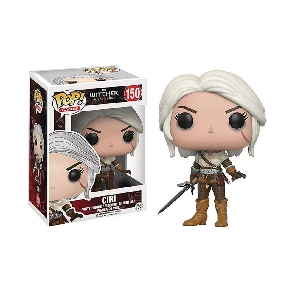 (Ciri) The Witcher 3 Wild Hunt Funko Pop Ciri Geralt Yennefer Mini Figure Doll Toy