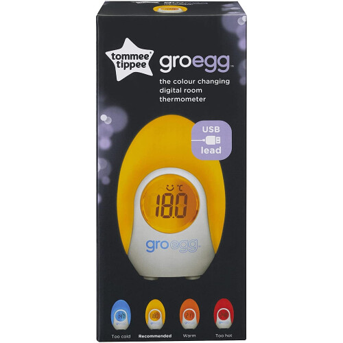 Tommee Tippee Tommee Tippee Room Thermometer and Night Light Groegg Digital Colour Changing 1