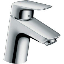 hansgrohe Logis basin mixer tap 70 with push open waste, chrome 71077000