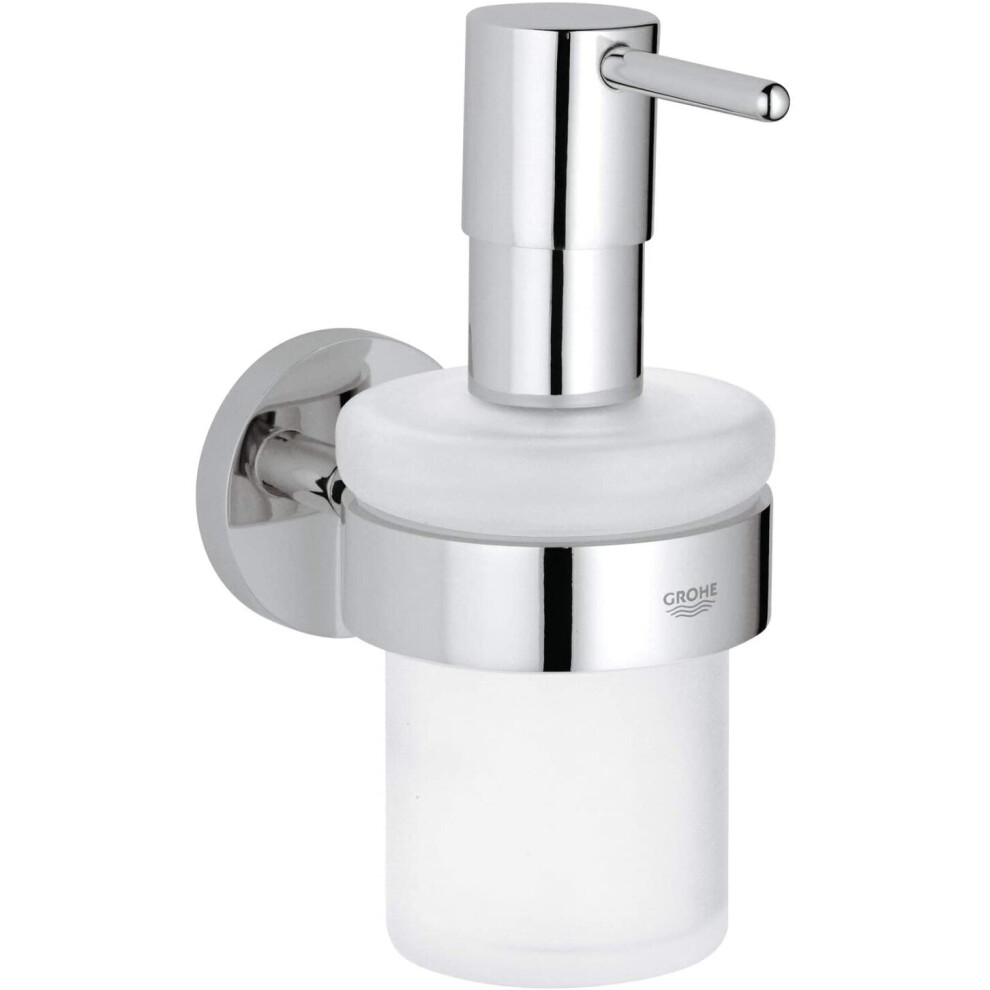 GROHE 40448001 Essentials Soap Dispenser with Silver Holder