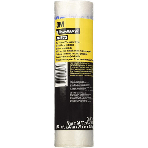 3M 3M Hand-Masker AMF72 Advanced Masking Film for Hand-Masker M3000, pre-folded, transparent, 182 cm x 27,4m