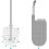 Joseph Joseph Joseph Joseph toiletborstelhouder Flex Lite polypropyleen wit 6