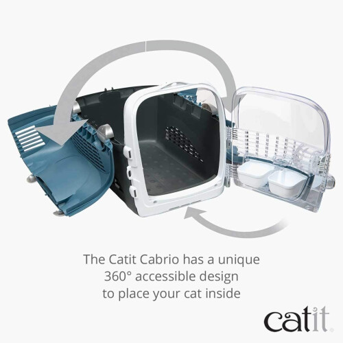 Catit Catit Cabrio Cat Carrier, Blue Grey 2