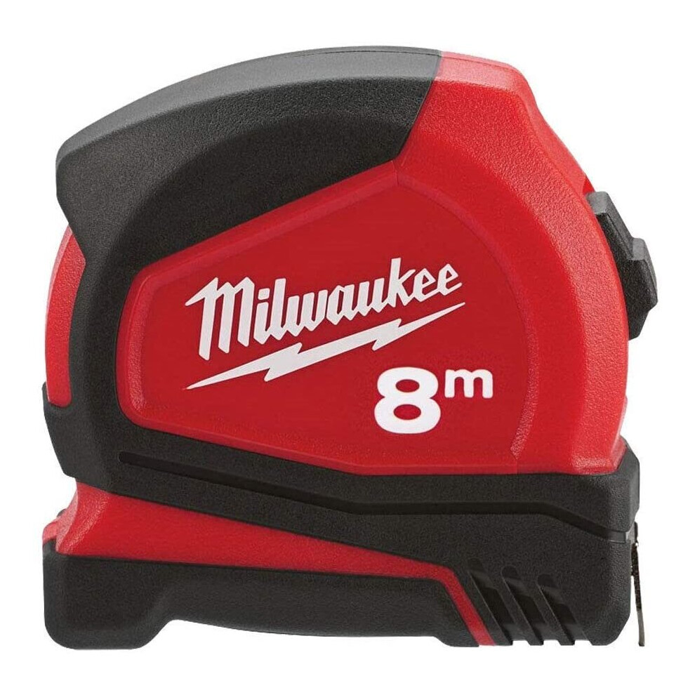 Milwaukee 4932459594 932459594 Pro Compact Tape Measure 8m (Width 25mm) (Metric Only)
