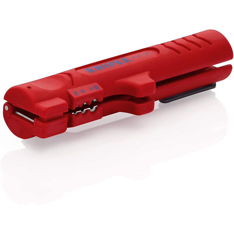 Knipex 16 64 125 Sb Stripping Tool For Flat Cables Up To 12 Mm & Round Cables Ã4Â13 Mm, 0.8Â2.5 Mmâ², 125 Mm Length 4003773076933
