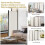 Costway 4-Panel Room Divider 173cm Folding Privacy Screen Portable Fiber Divider 3