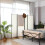 Costway 4-Panel Room Divider 173cm Folding Privacy Screen Portable Fiber Divider 9