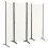 Costway 4-Panel Room Divider 173cm Folding Privacy Screen Portable Fiber Divider 1