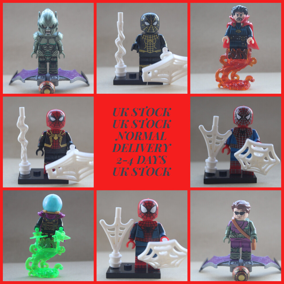 Novelty Gifts Uk Spiderman Avengers Super Hero Mini Toy Action Figures Fit Lego Strange