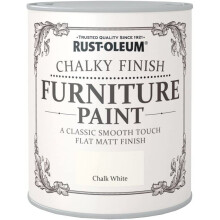 Rust-Oleum AMZ0010 RO0070001G1 A Classic, Smooth Touch Flat matt Paint Finish, Chalk White, 750ml