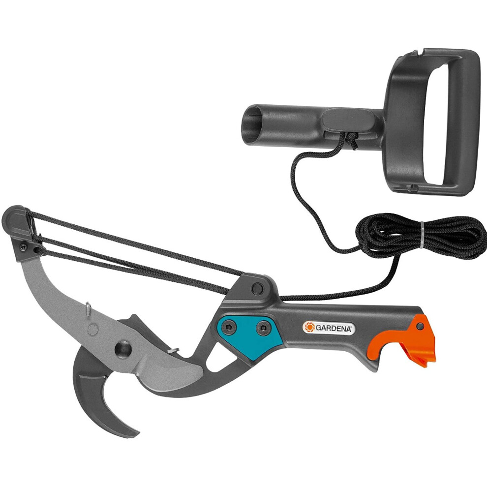 GARDENA Combisystem Anvil Branch Pruner: Branch pruner, 5-fold roller transmission, cuts branches up to 35 mm in diameter, 4.7 m tear-proof pulling