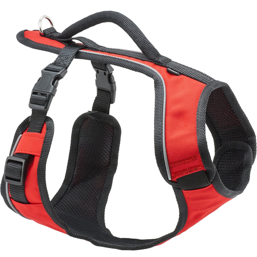 PetSafe EasySport Harness, Large, Red, Adjustable, Control, Padded for small/ medium/ large dogs