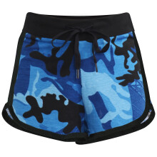 (2-3 Years, Camo Blue) Kids Girls 100% Cotton Dance Gym Sports Shorts