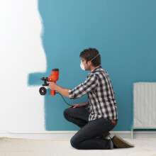 BLACK+DECKER HVLP200-GB Handheld Sprayer DHVLP 400W 240V - Adjustable Spray Pattern, Side-Fill Canister