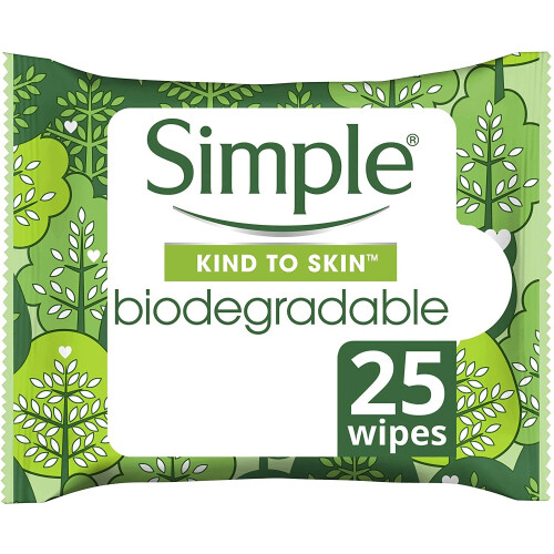 Simple Simple Biodegradable Cleansing Wipes 20 Sheets (Pack of 3) 2