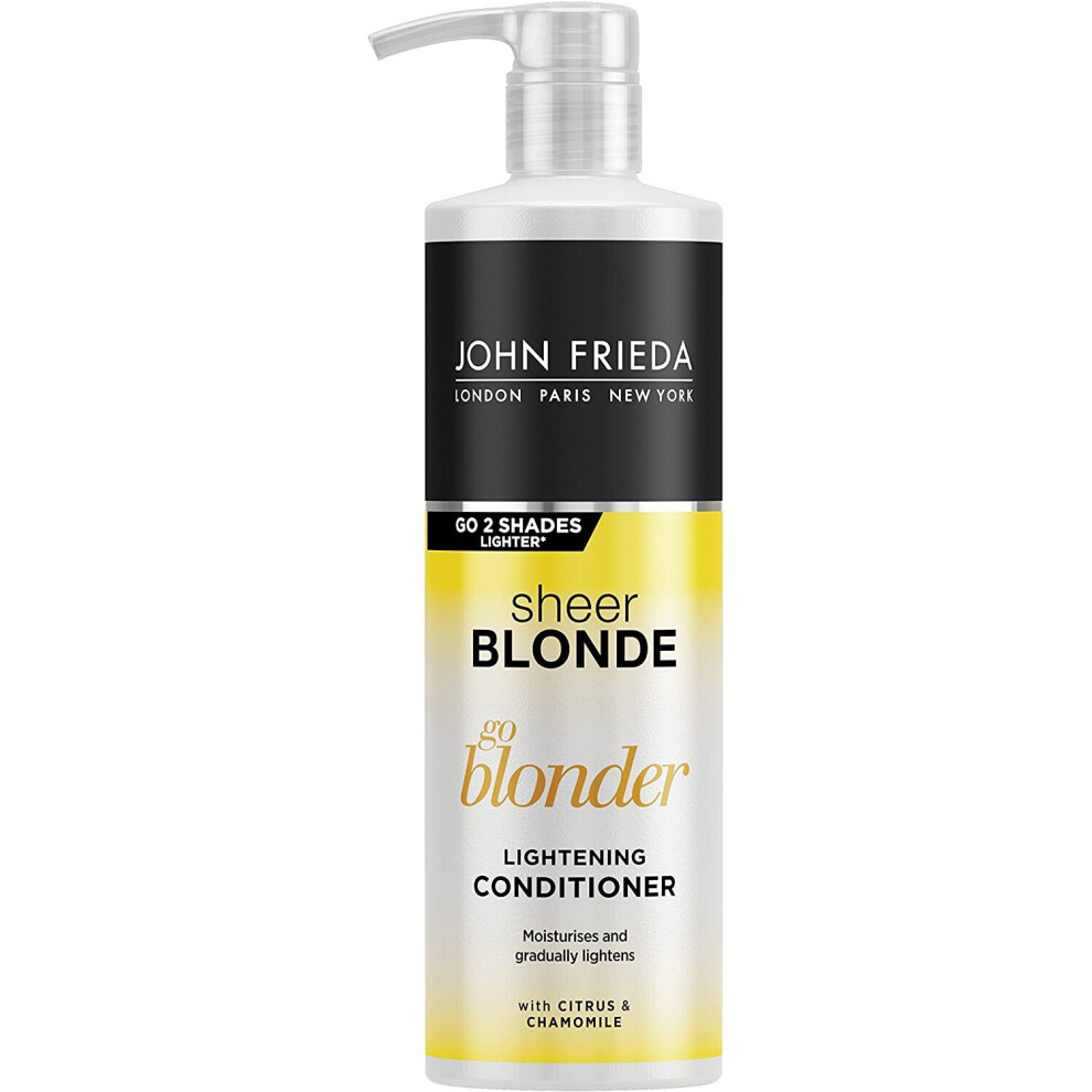 John Frieda Sheer Blonde Go Blonder Lightening Conditioner for Blonde Hair, 500 ml