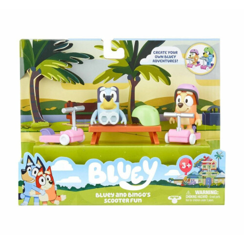 Bluey Bluey & Bingo Scooters Playset 1