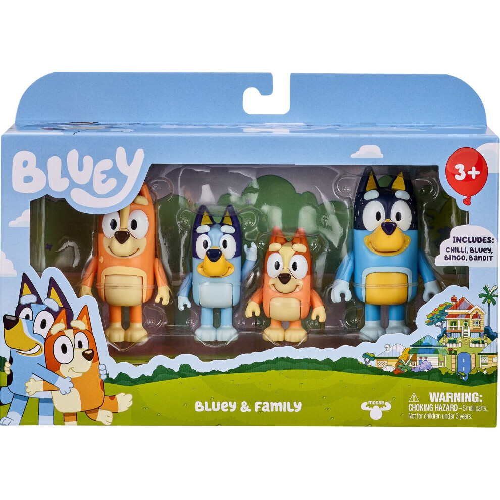 Bluey Family 4 Figure Pack