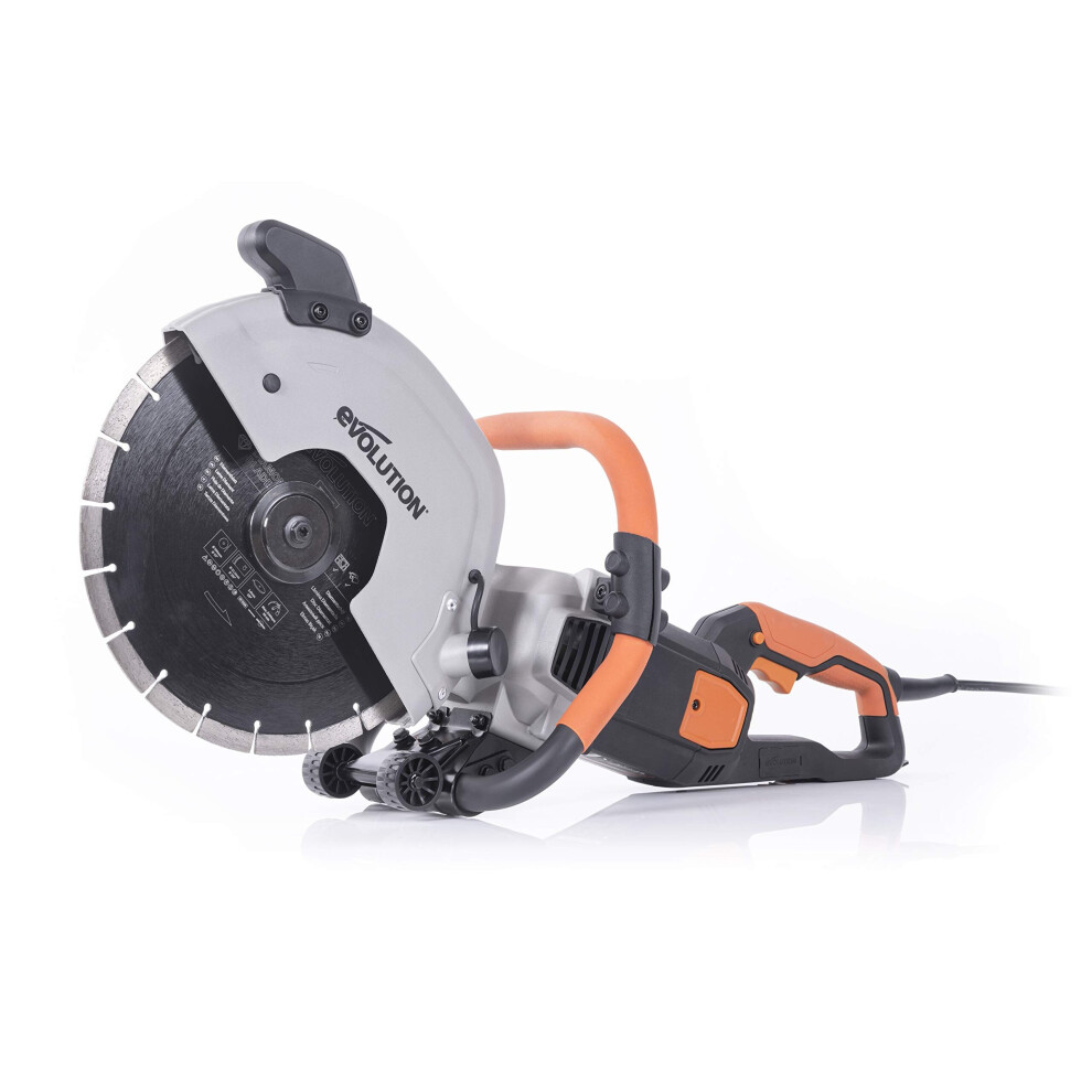 Evolution Power Tools Electric Disc Cutt 012-0001 Evolution R300dct 300Mm Concrete Saw-2400W Motor, No Gas, 115Mm Cut, Incl Diamond Masonry Blade, 230 849713087331