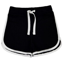 (3-4 Years, Black) Kids Girls 100% Cotton Black Gym Sports Shorts