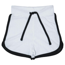 (11-12 Years, White) Girls 100% Cotton Gym Sports Camo Green Shorts