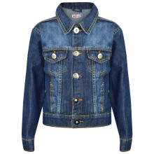 (5-6 Years, Dark Blue) Boys Denim Jackets Dark Blue Jeans Jacket 3-13 Yr