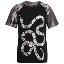 (5-6 Years, Charcoal) Kids Boys Snake Print T-Shirt Age 5-13 Years