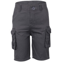 (5-6 Years, Grey) Cargo Shorts Casual Combat Trendy Multi Pocket 5-13